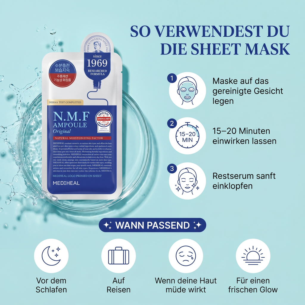 So verwendest du die Sheet Mask