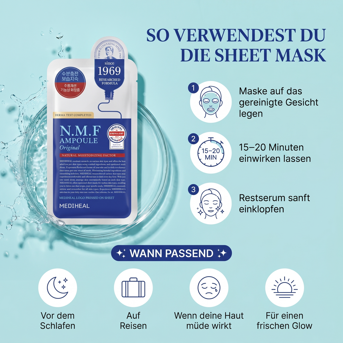 So verwendest du die Sheet Mask