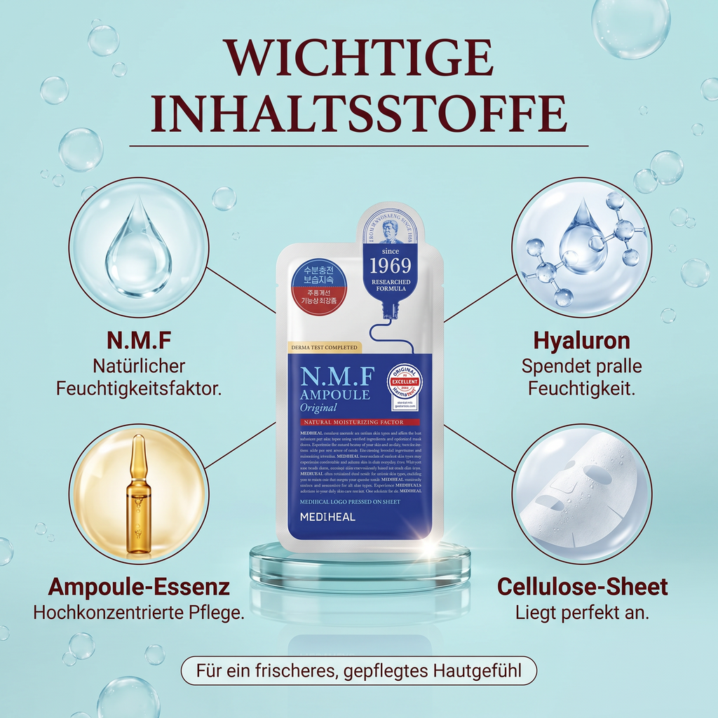 Wichtige Inhaltsstoffe – N.M.F und Hyaluron