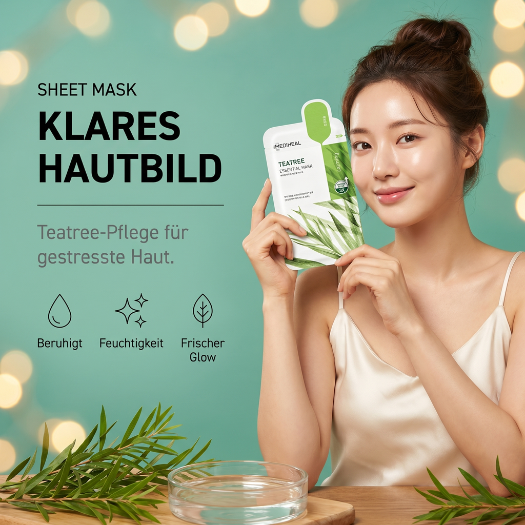 Klares Hautbild – Mediheal Teatree Mask