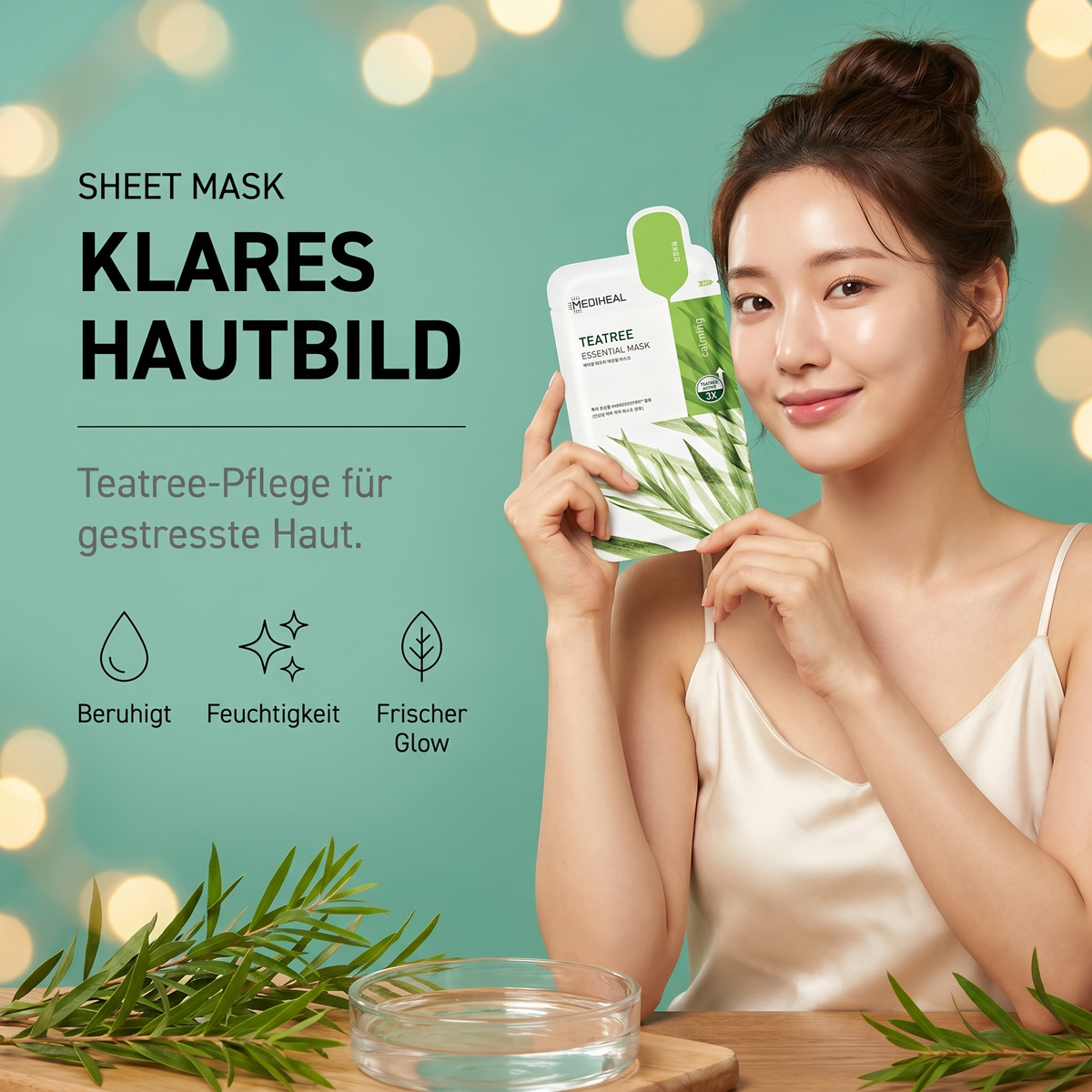 Klares Hautbild – Mediheal Teatree Mask