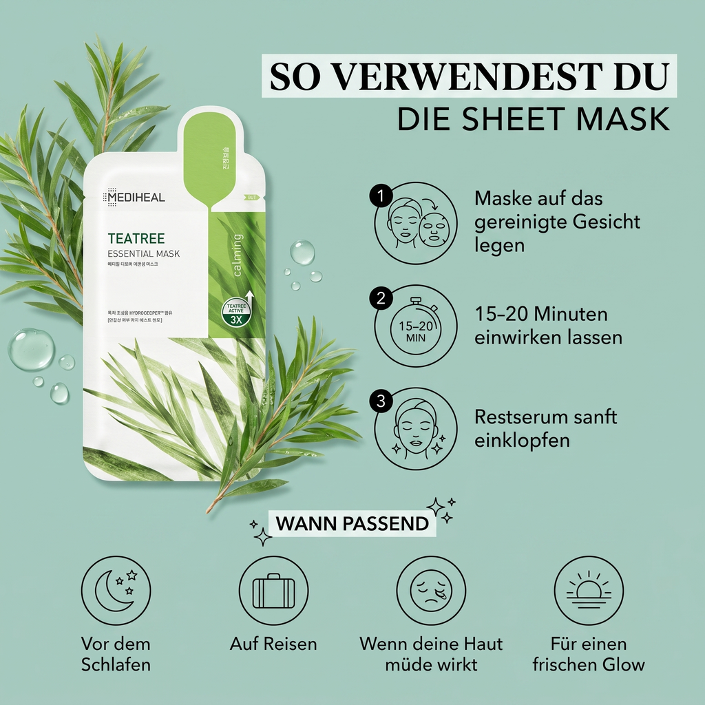 So verwendest du die Sheet Mask