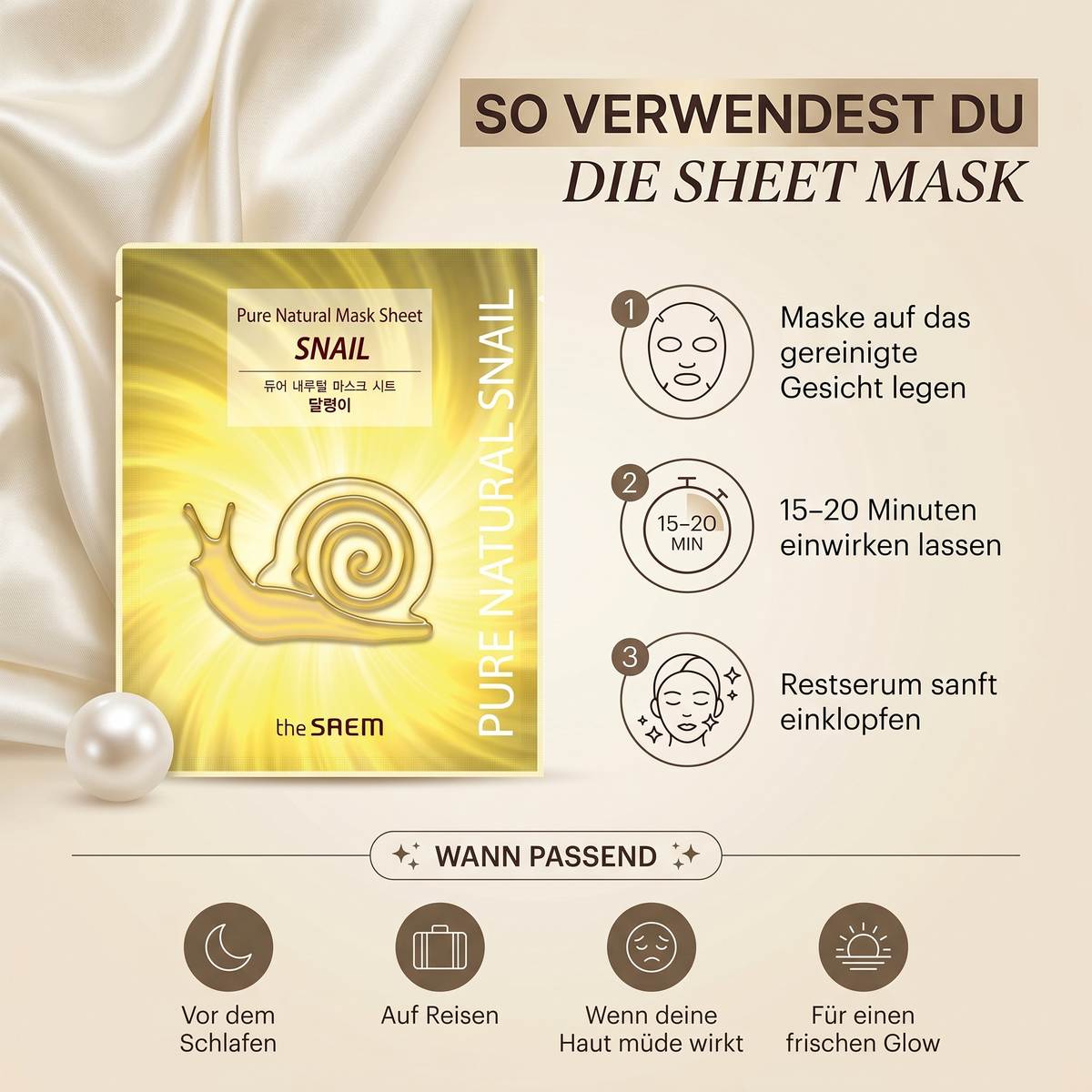 So verwendest du die Sheet Mask – Anwendung in 3 Schritten