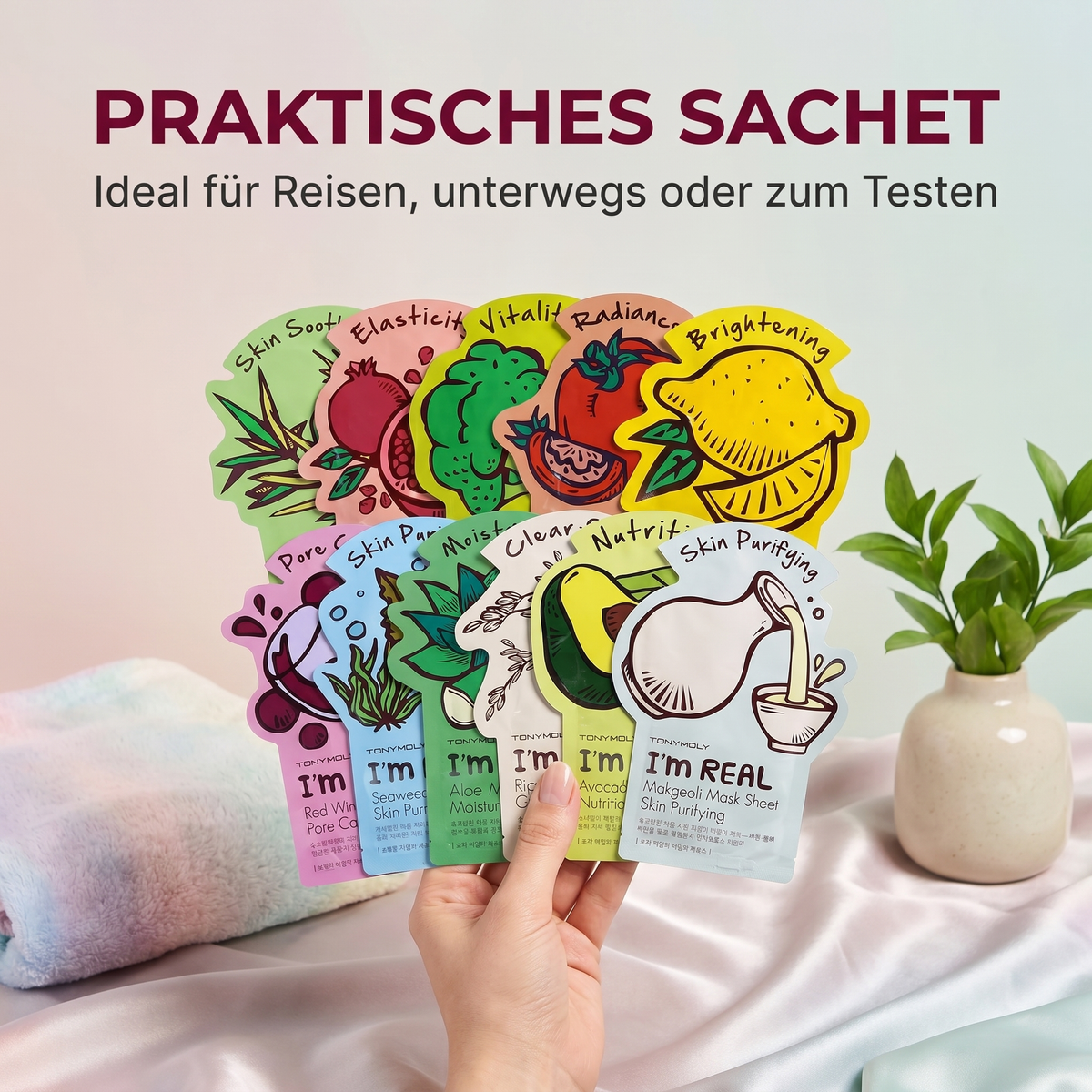 Praktisches Sachet – ideal für Reisen und zum Testen