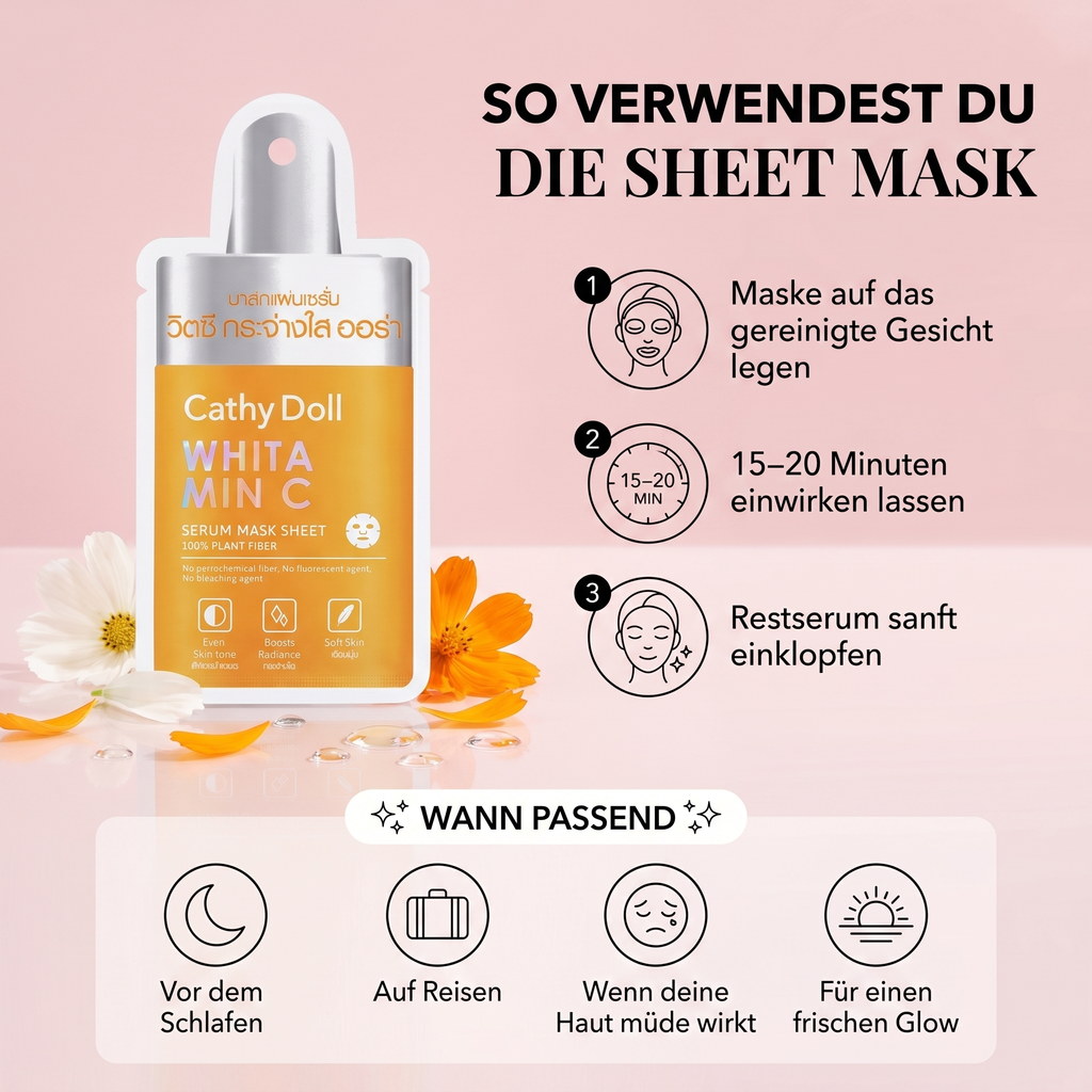 So verwendest du die Sheet Mask – Anwendung in 3 Schritten