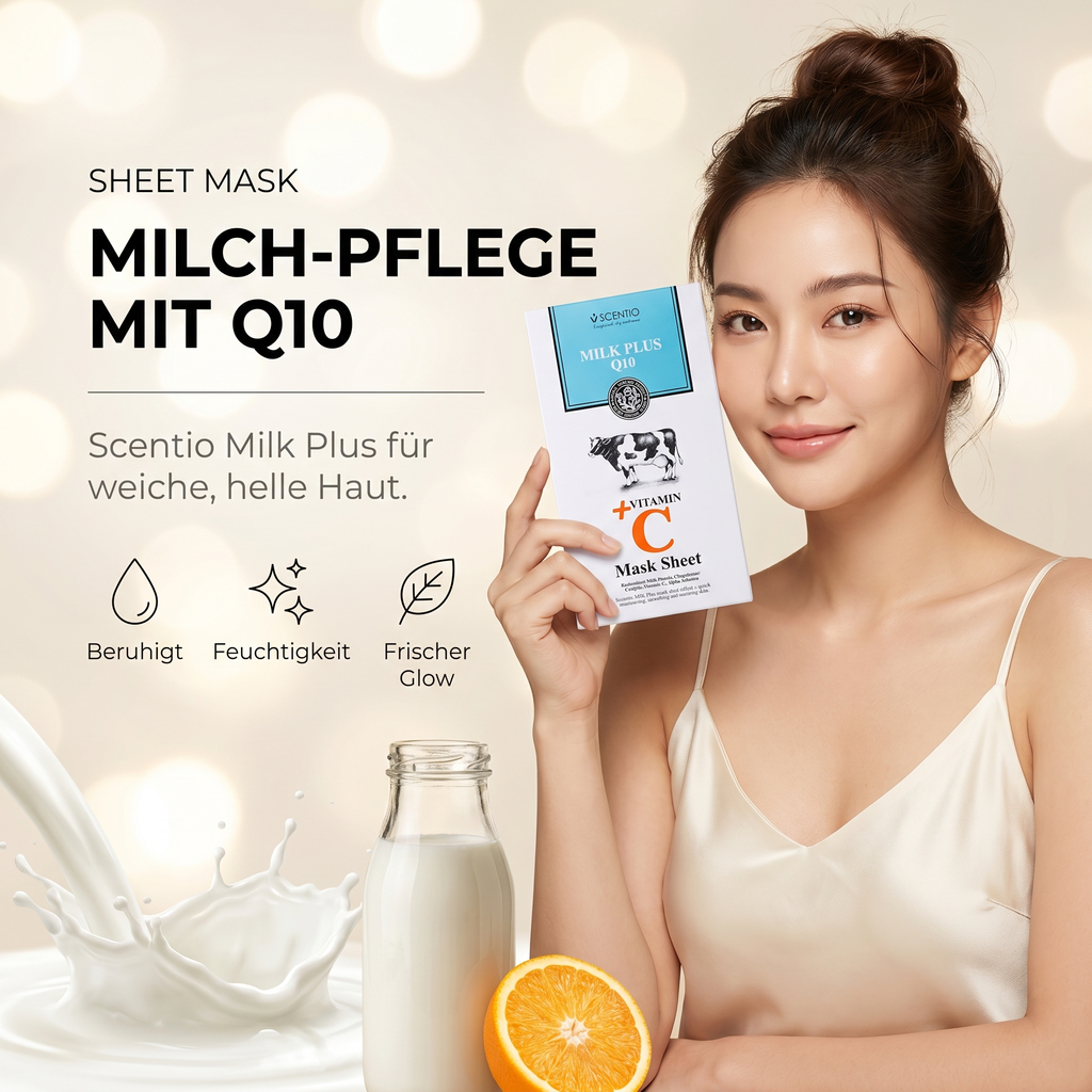 Milch-Pflege mit Q10 – Scentio Milk Plus Hero-Bild