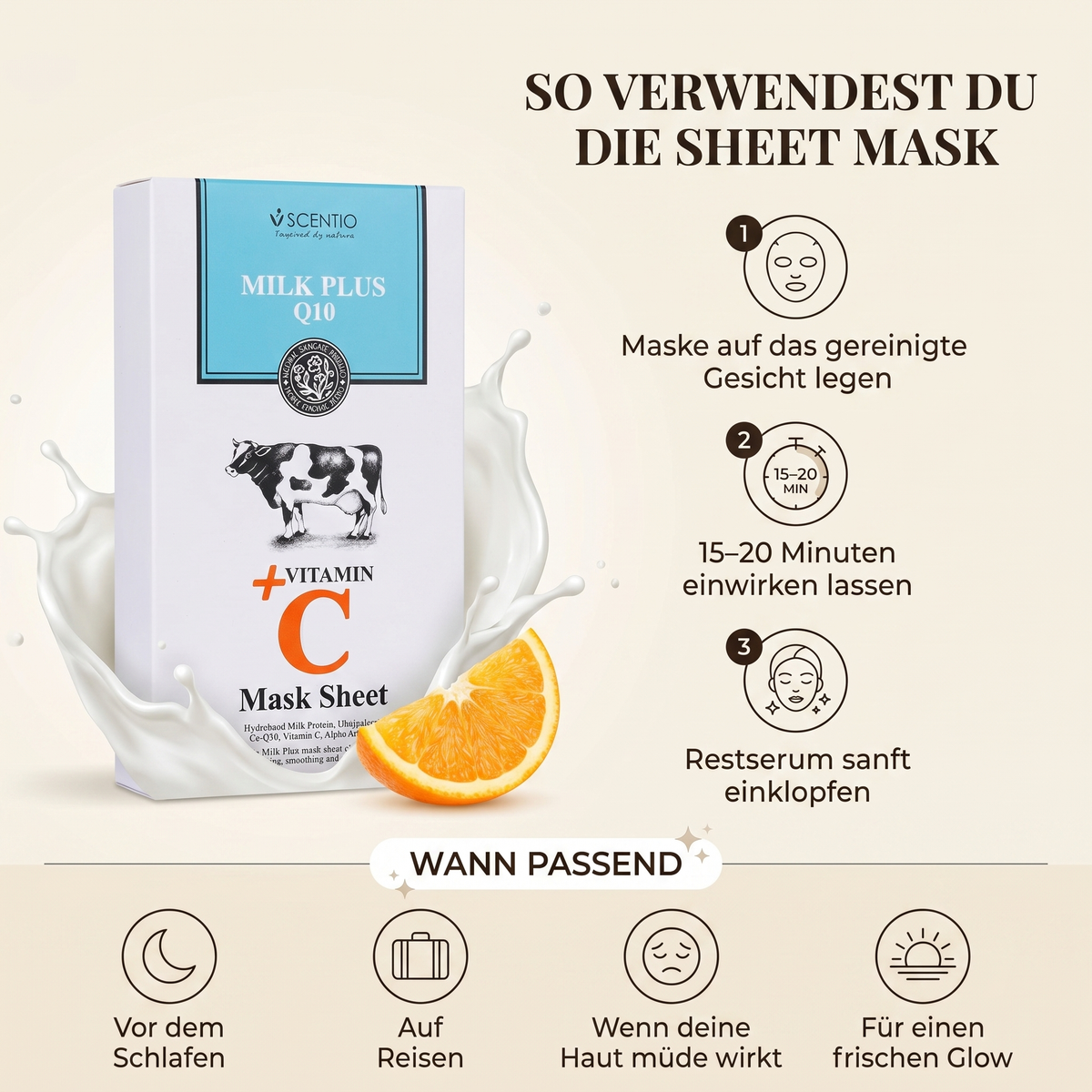 So verwendest du die Sheet Mask – Anwendung in 3 Schritten