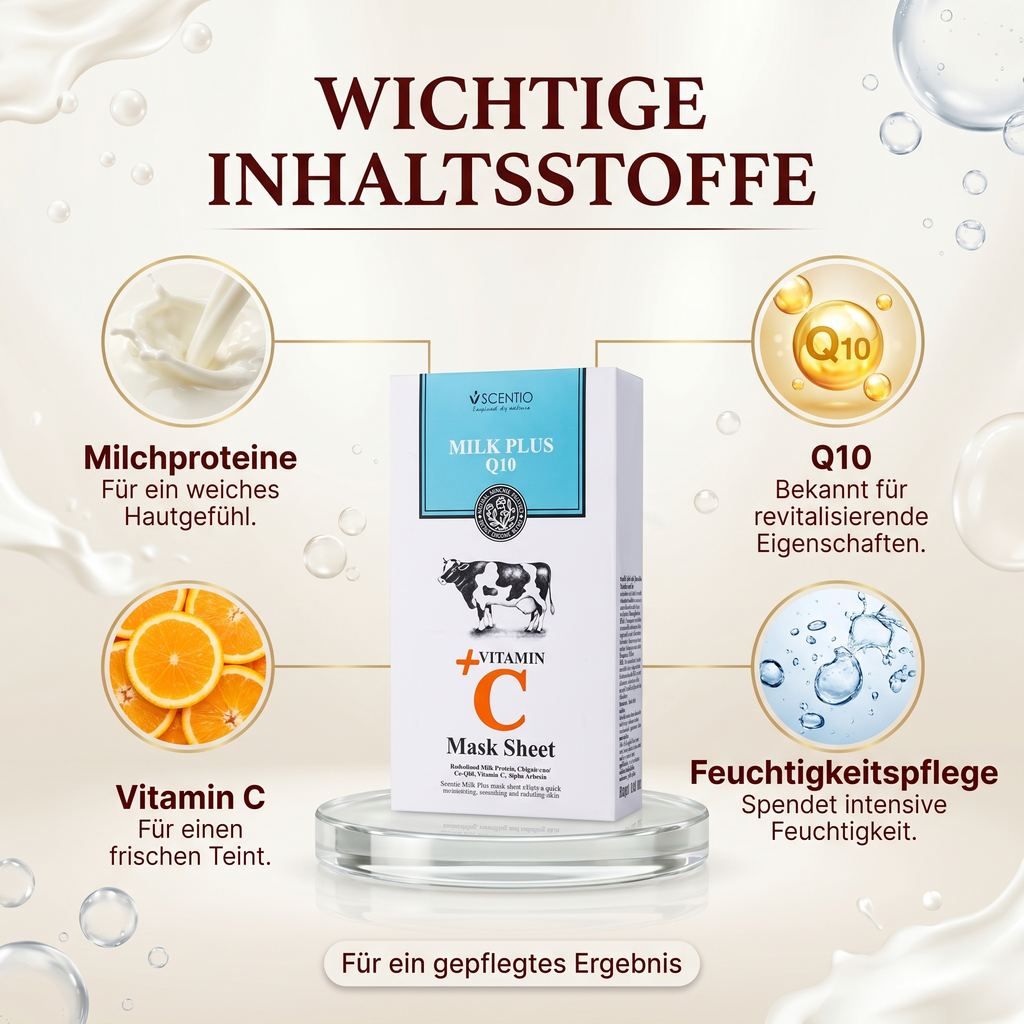 Wichtige Inhaltsstoffe – Milchproteine, Q10 und Vitamin C