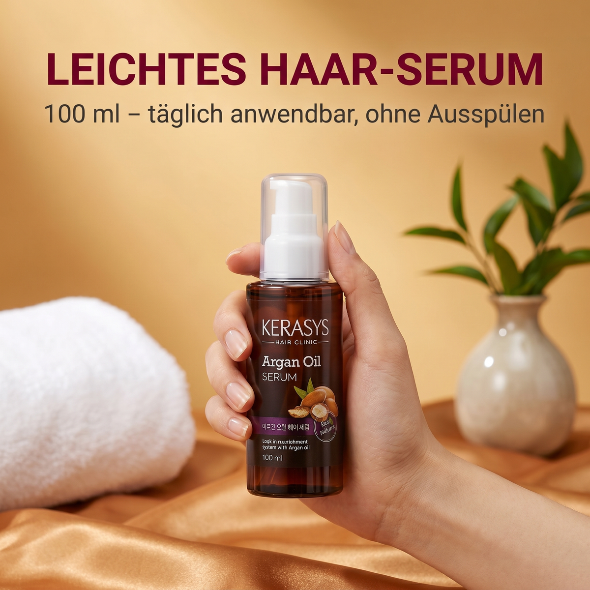Leichtes Haar-Serum – 100 ml, täglich anwendbar ohne Ausspülen
