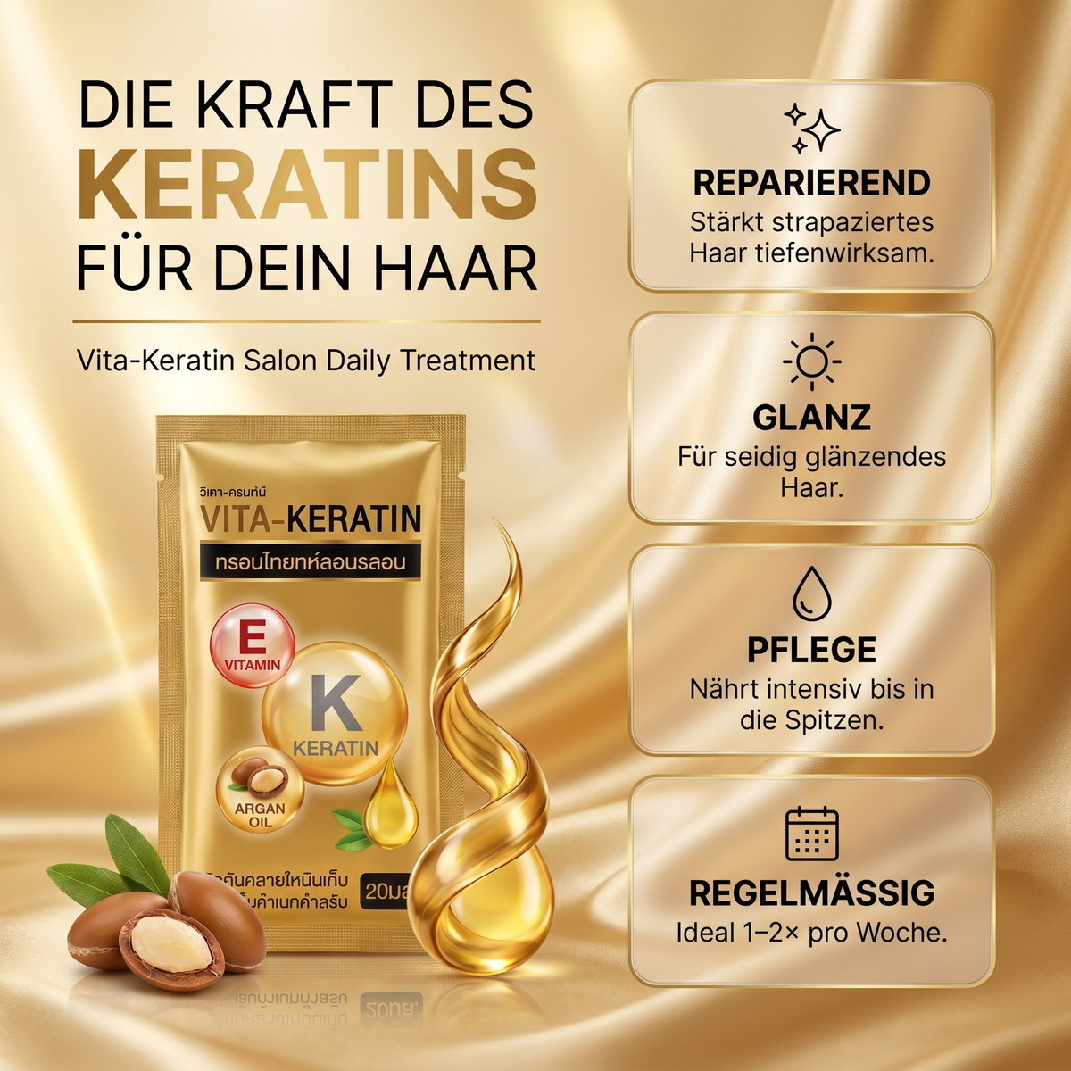 Die Kraft des Keratins für dein Haar