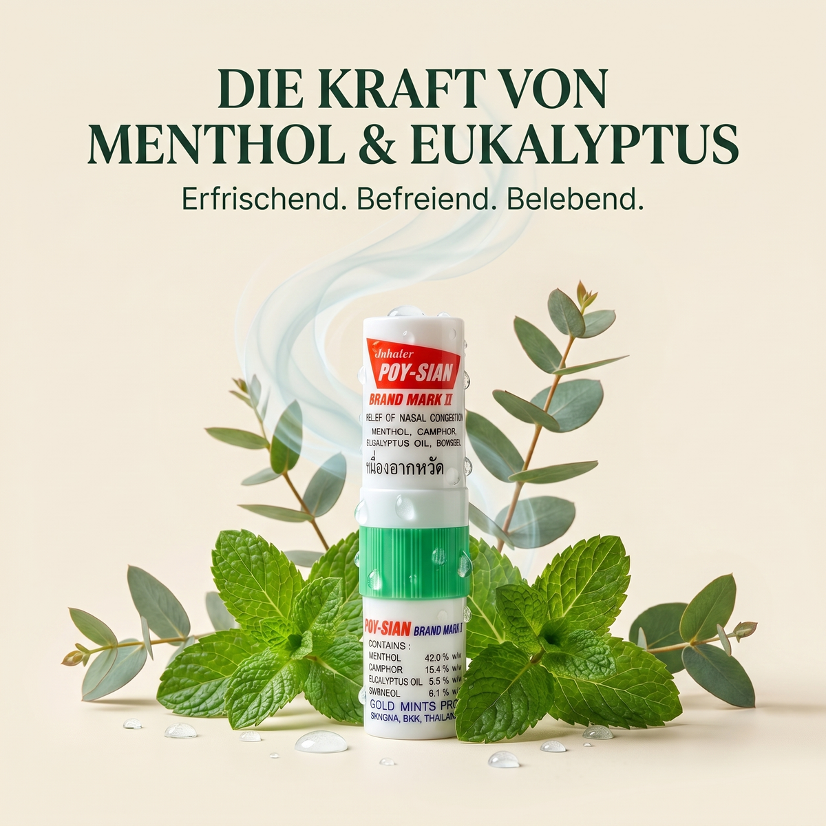 Die Kraft von Menthol & Eukalyptus