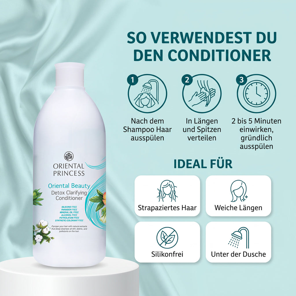 Oriental Princess Oriental Beauty Detox Clarifying Conditioner 400 ml | How to use