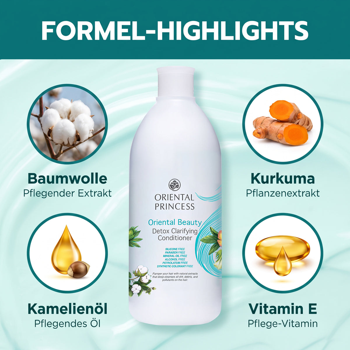 Oriental Princess Oriental Beauty Detox Clarifying Conditioner 400 ml | Formula highlights