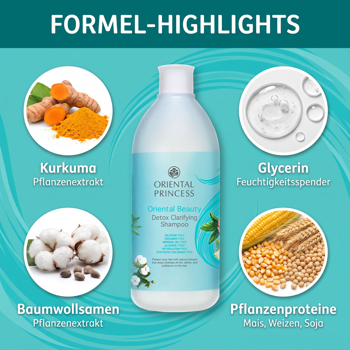 Oriental Princess Oriental Beauty Detox Clarifying Shampoo 400 ml | Formula highlights