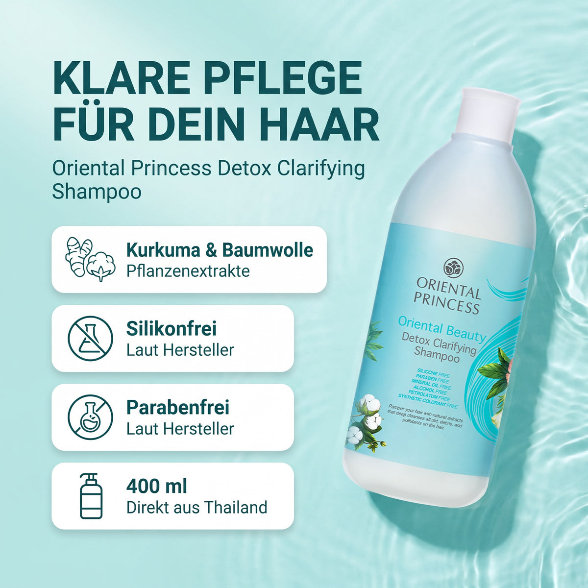 Oriental Princess Oriental Beauty Detox Clarifying Shampoo 400 ml | Benefits