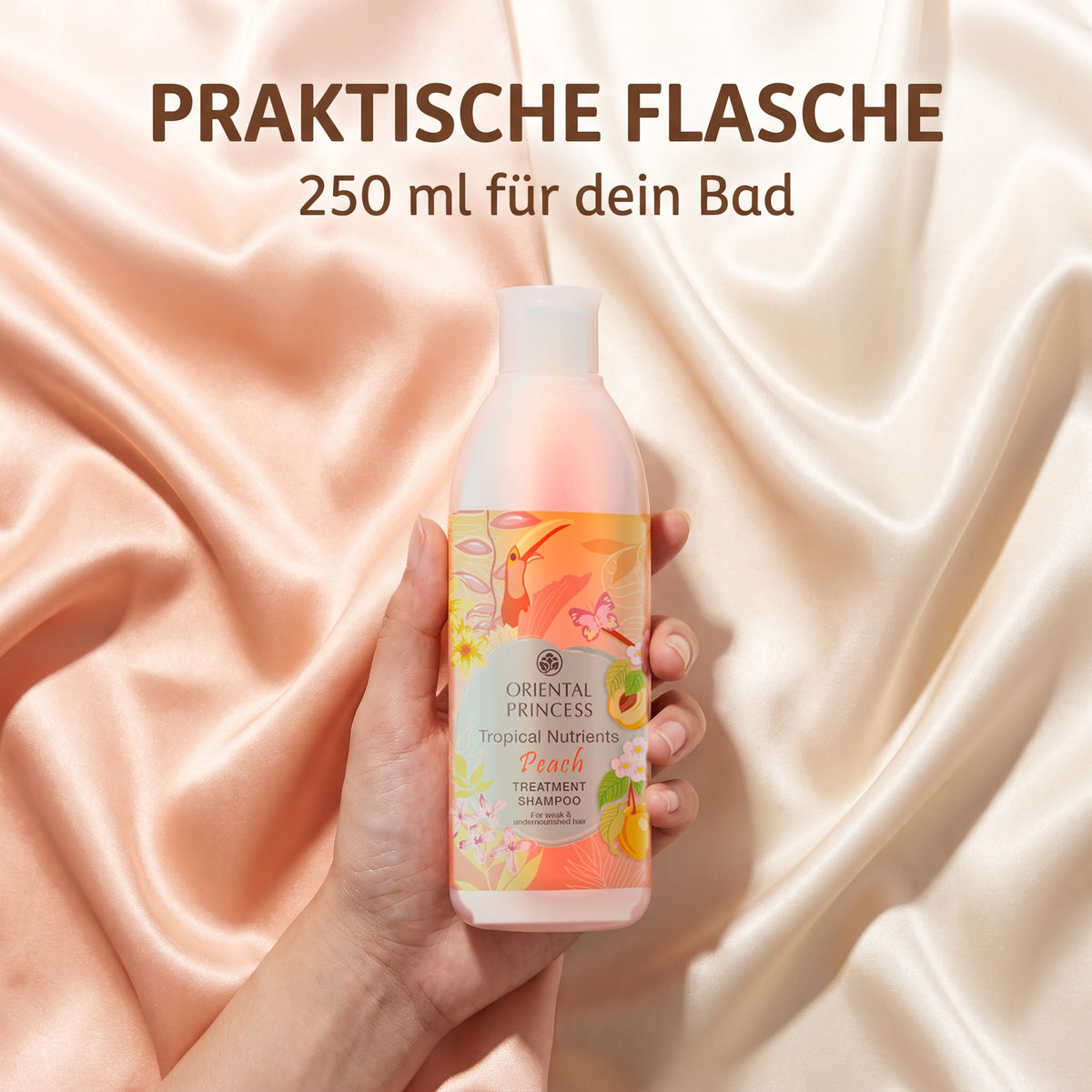 Oriental Princess Tropical Nutrients Peach Treatment Shampoo 250 ml | Practical bottle