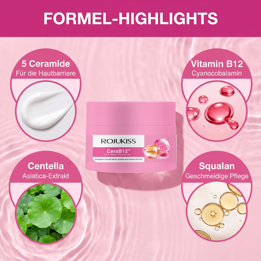 Rojukiss CeraB12 Skin Reset Moisturizer 30 ml | Formula highlights