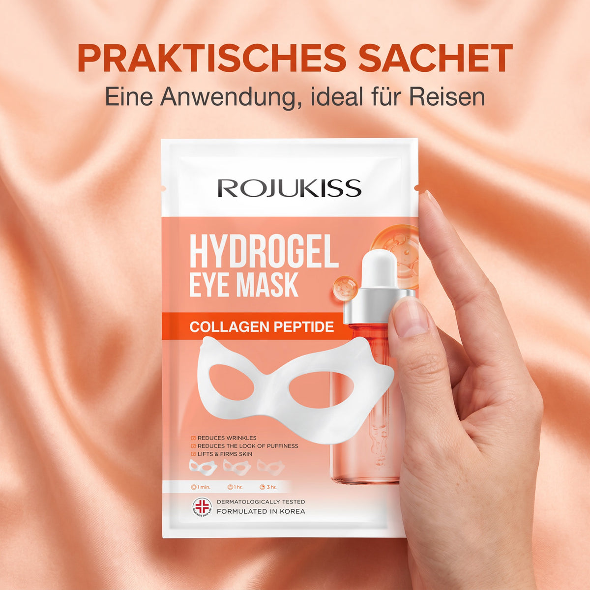 Rojukiss Collagen Peptide Hydrogel Eye Mask (15 g) | Handy on the go
