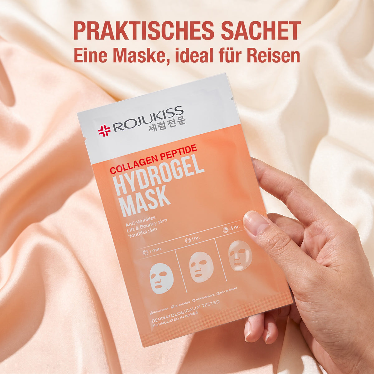 Rojukiss Collagen Peptide Hydrogel Mask 33 g | Praktisch für unterwegs