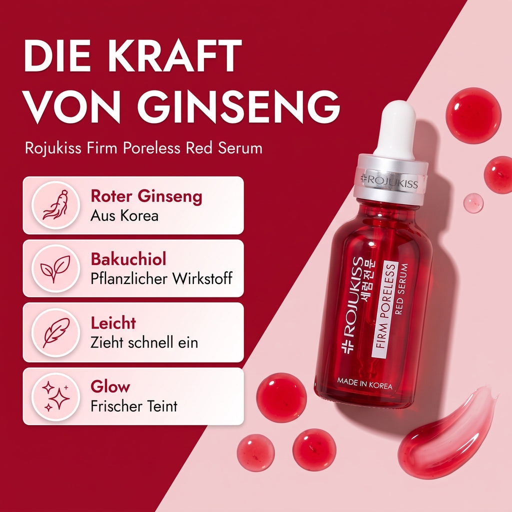Rojukiss Firm Poreless Red Serum 30 ml | Benefits