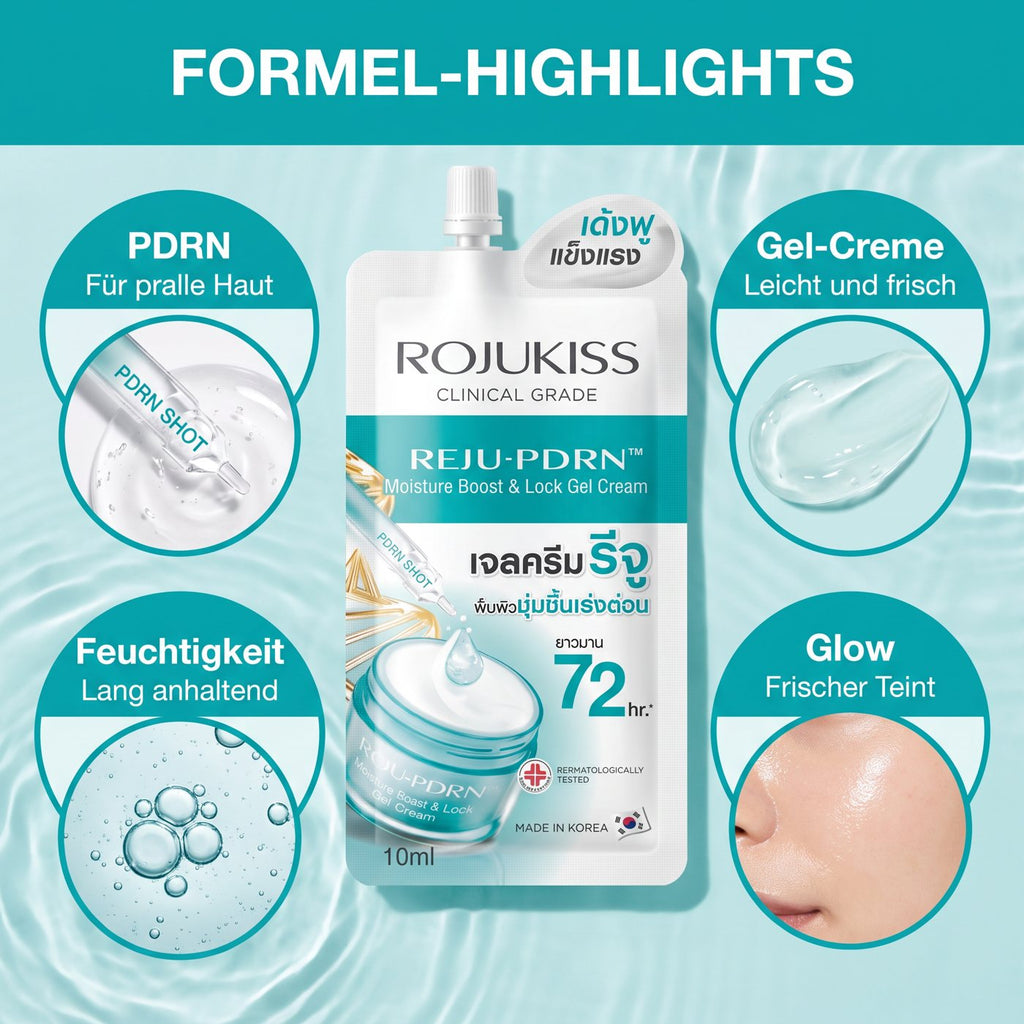 Rojukiss PDRN Gel Cream (10 ml) – Formula highlights