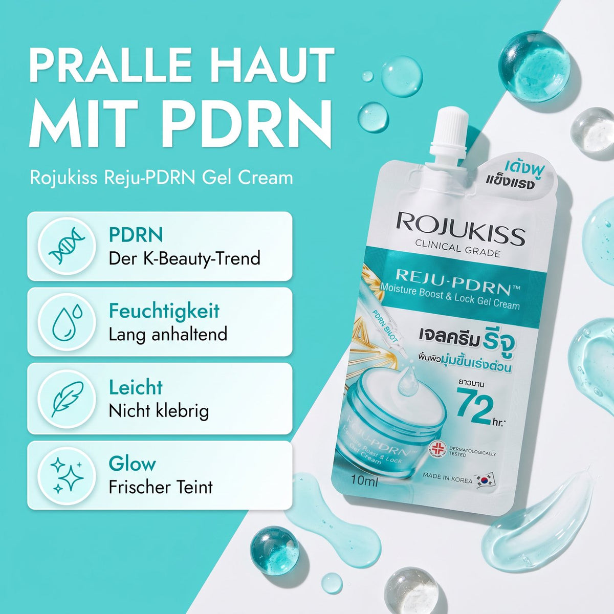 Rojukiss PDRN Gel Cream (10 ml) – Benefits