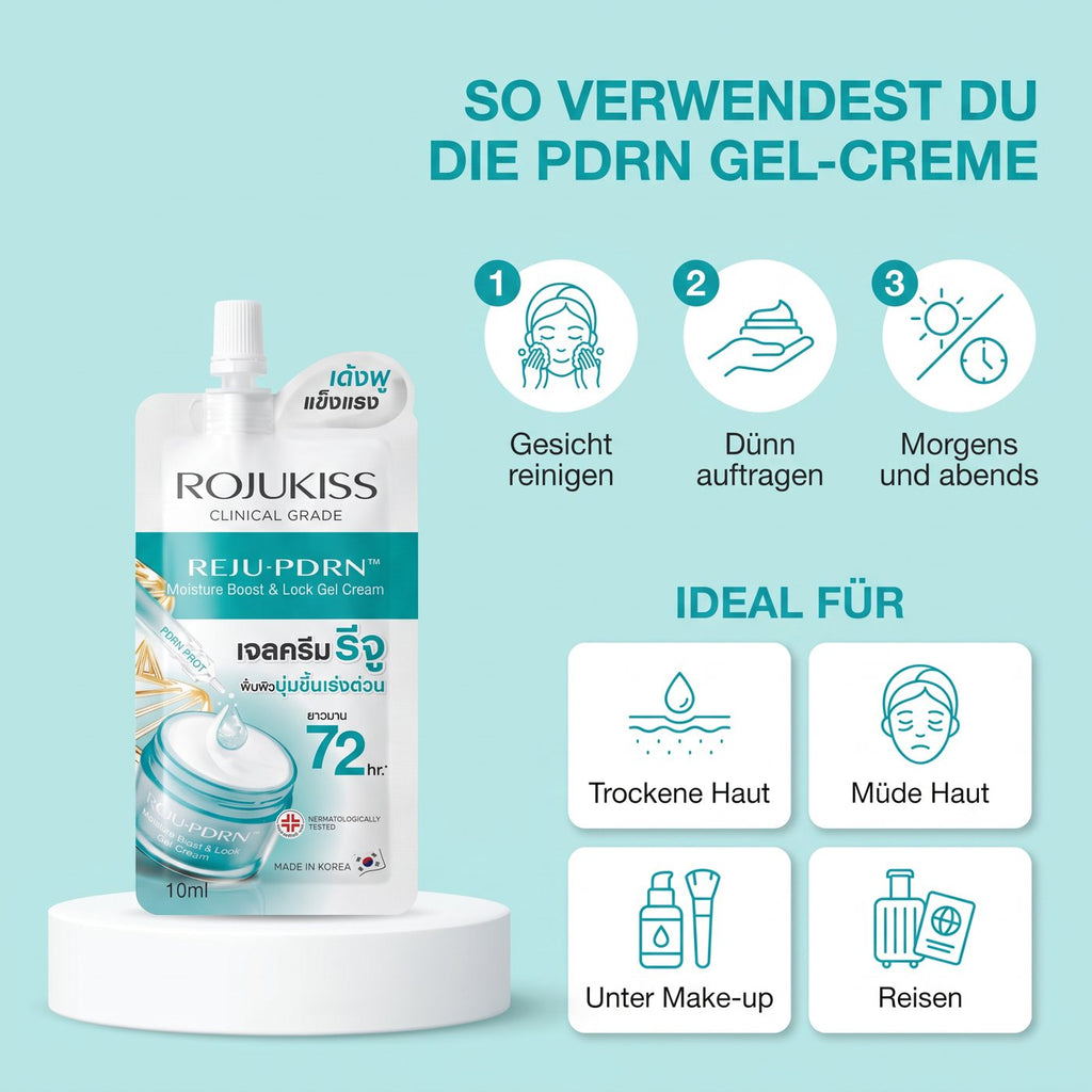 Rojukiss PDRN Gel Cream (10 ml) – How to use