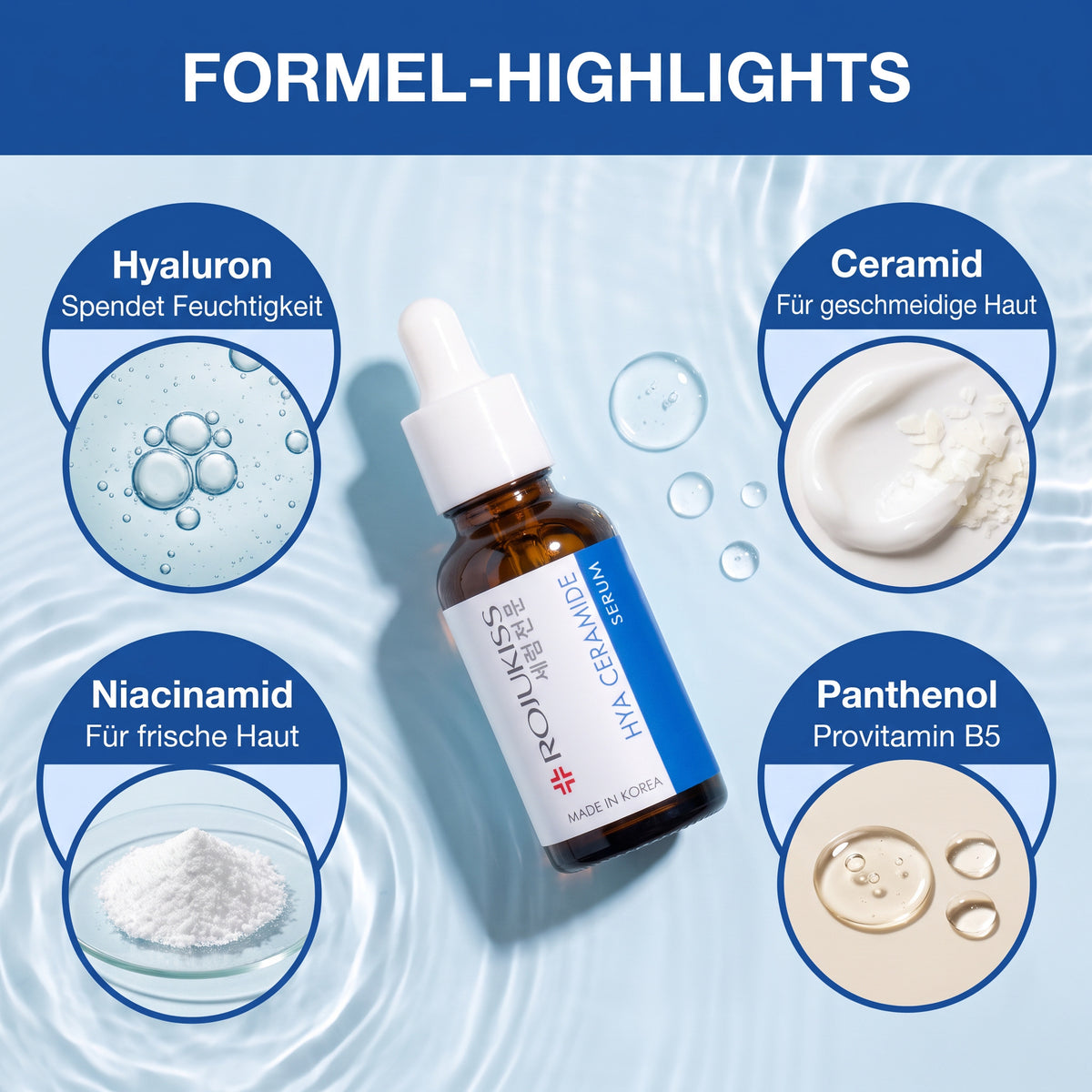 Rojukiss Hya Ceramide Serum 30 ml | Formula highlights