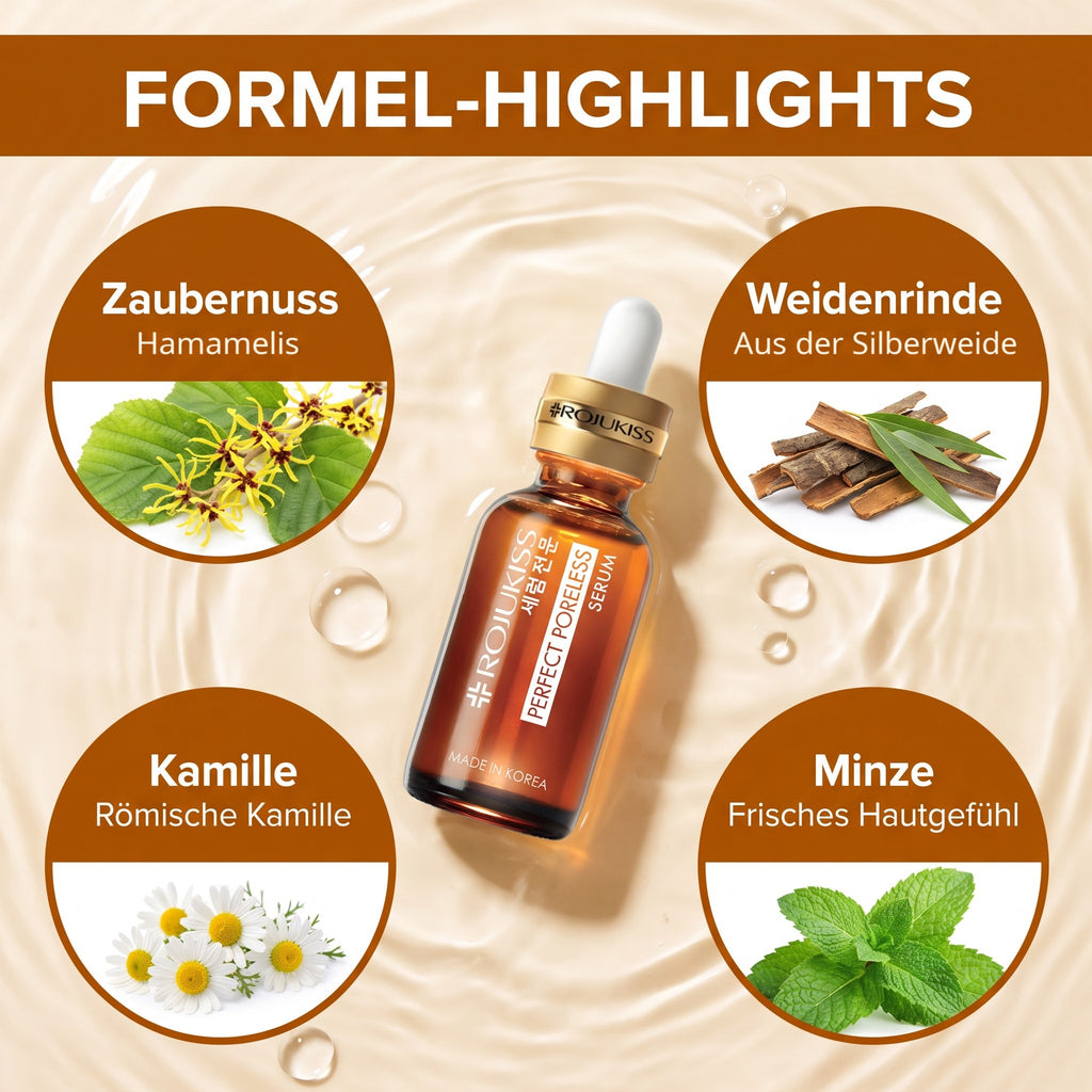 Rojukiss Perfect Poreless Serum 30 ml | Formula highlights