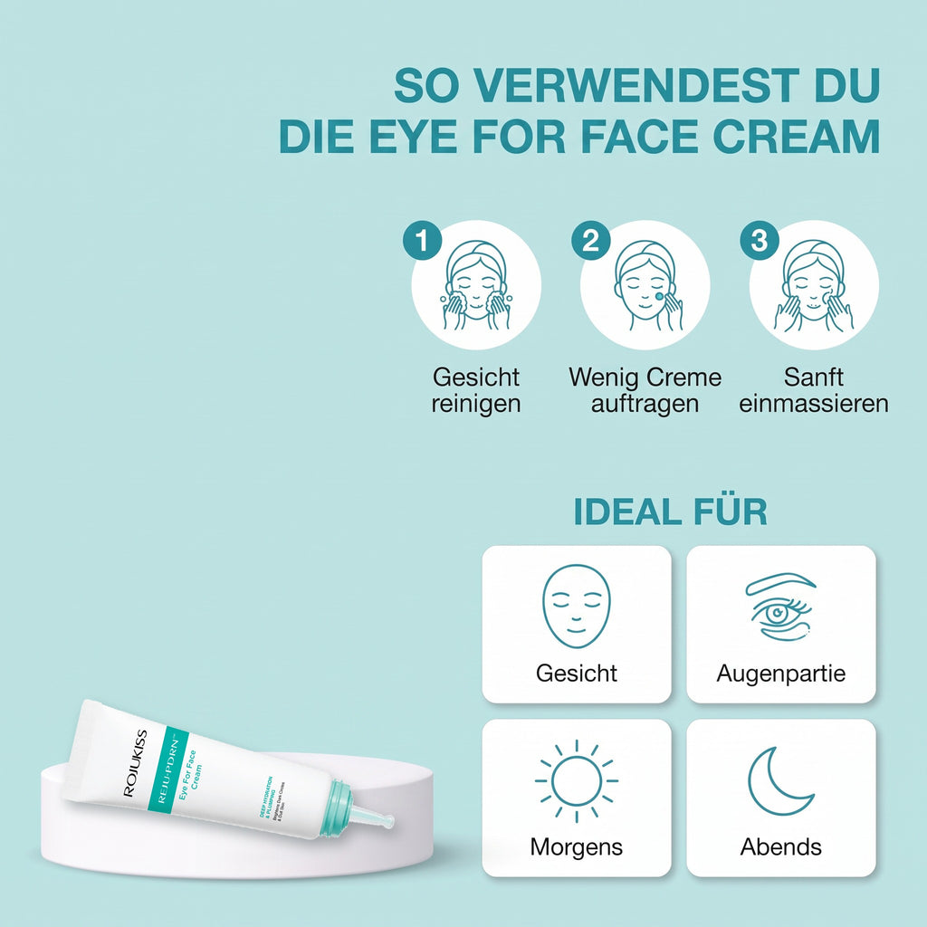 Rojukiss Reju-PDRN Eye For Face Cream 50 ml | So verwendest du