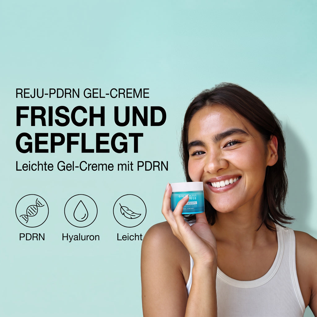 Rojukiss Reju-PDRN Moisture Boost & Lock Gel Cream 50 ml | Model with product