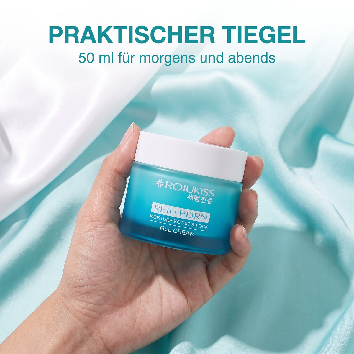 Rojukiss Reju-PDRN Moisture Boost & Lock Gel Cream 50 ml | Handy jar