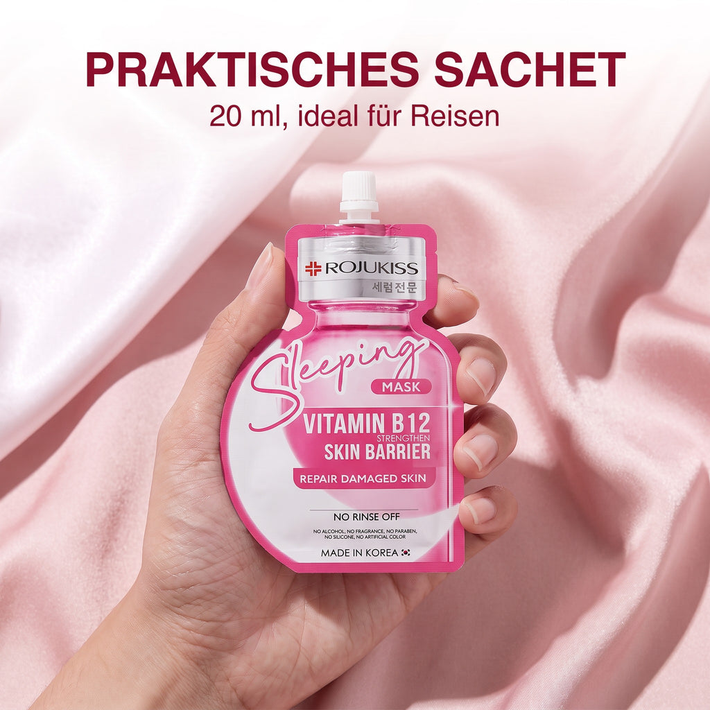 Rojukiss Sleeping Mask Vitamin B12 Sachet (20 ml) | Handy on the go