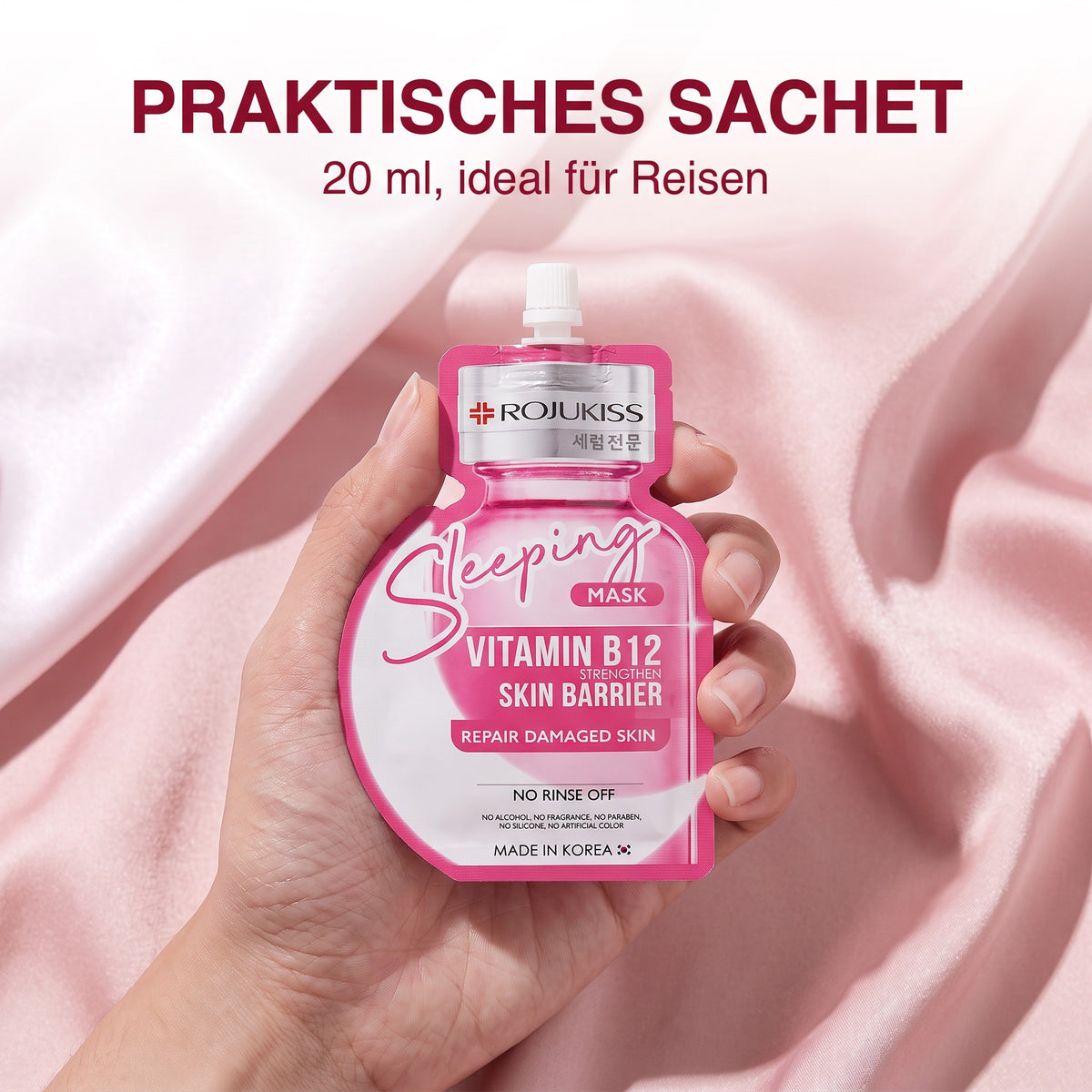 Rojukiss Sleeping Mask Vitamin B12 Sachet (20 ml) | Handy on the go