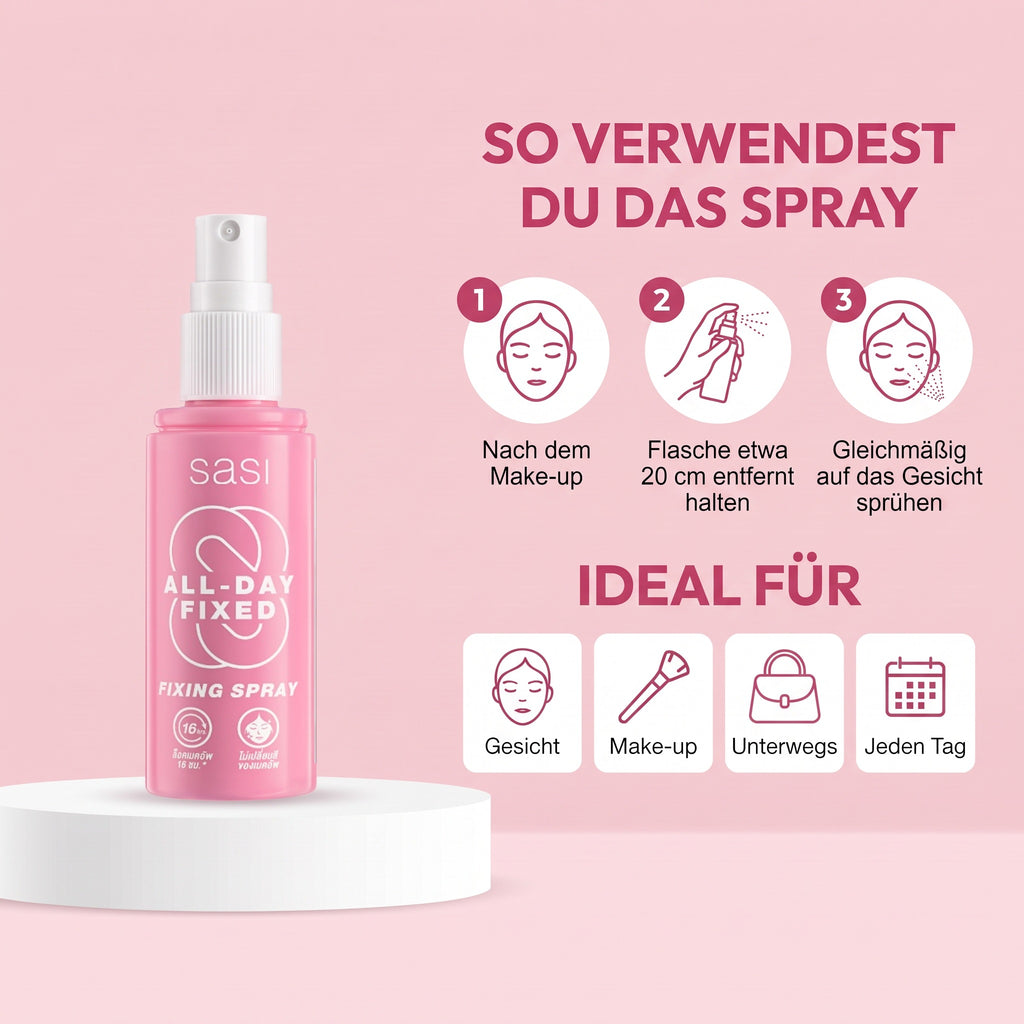 Sasi All-Day Fixed Fixing Spray 30 ml | How to use