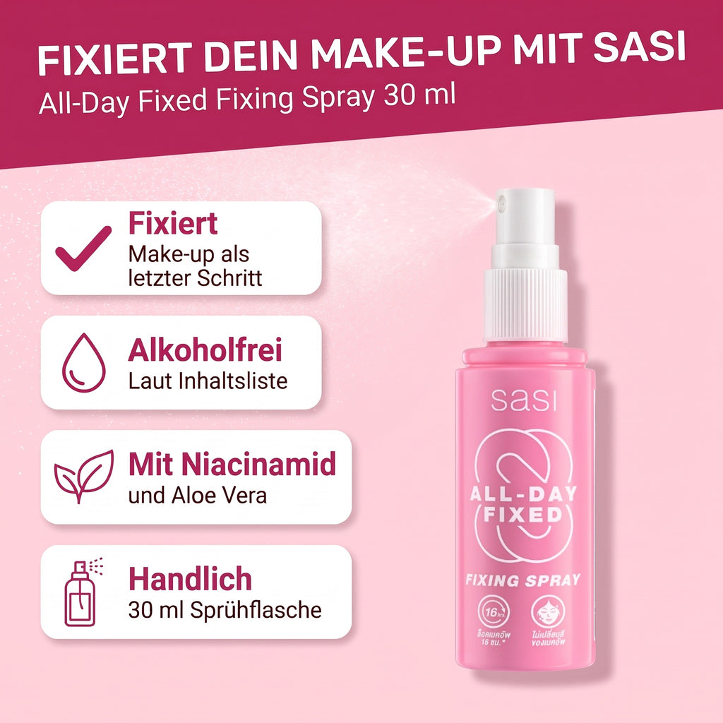 Sasi All-Day Fixed Fixing Spray 30 ml | Benefits
