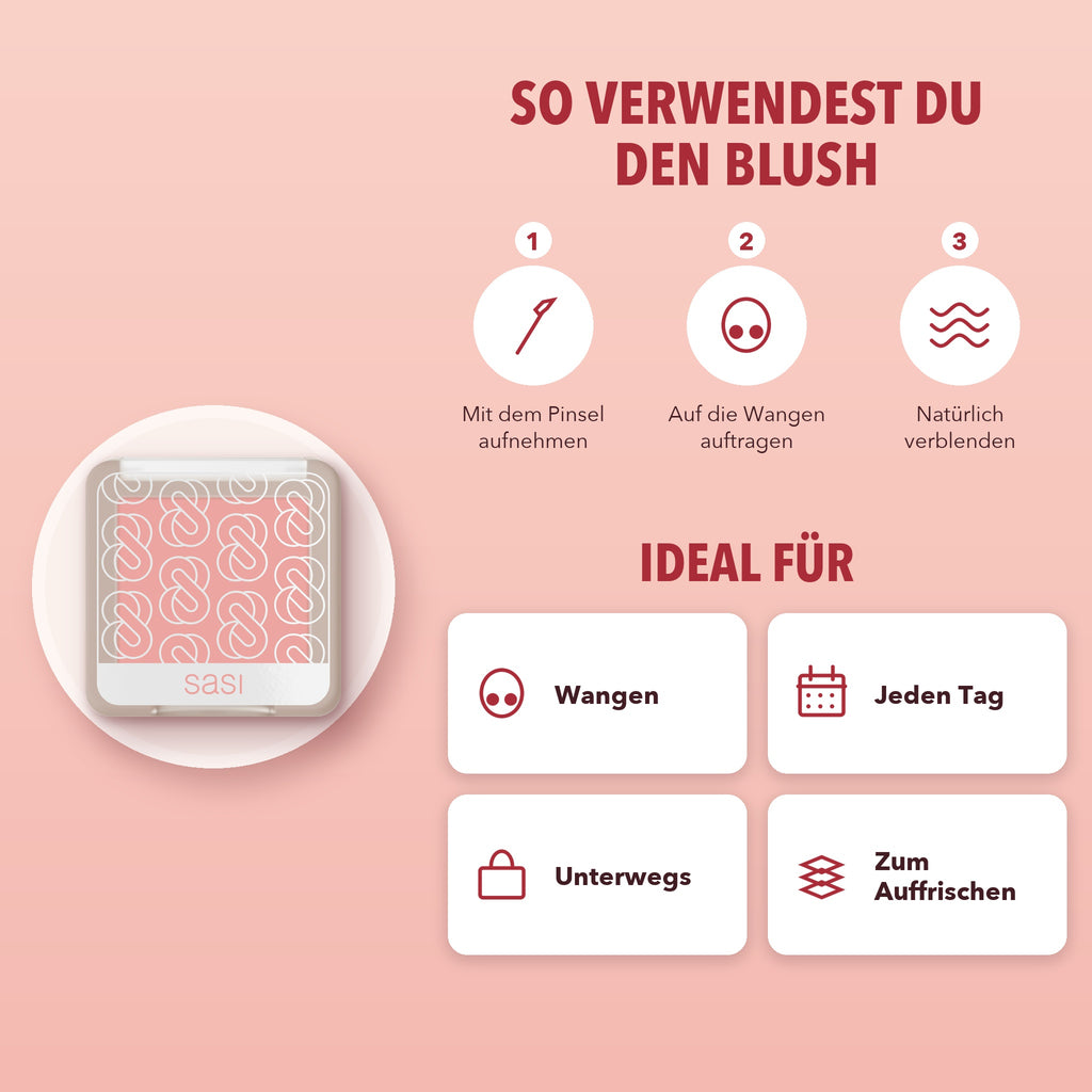 Sasi Girls Can Shine Blush On 6 g | So verwendest du