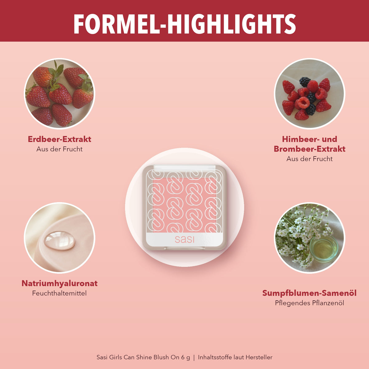 Sasi Girls Can Shine Blush On 6 g | Formel-Highlights