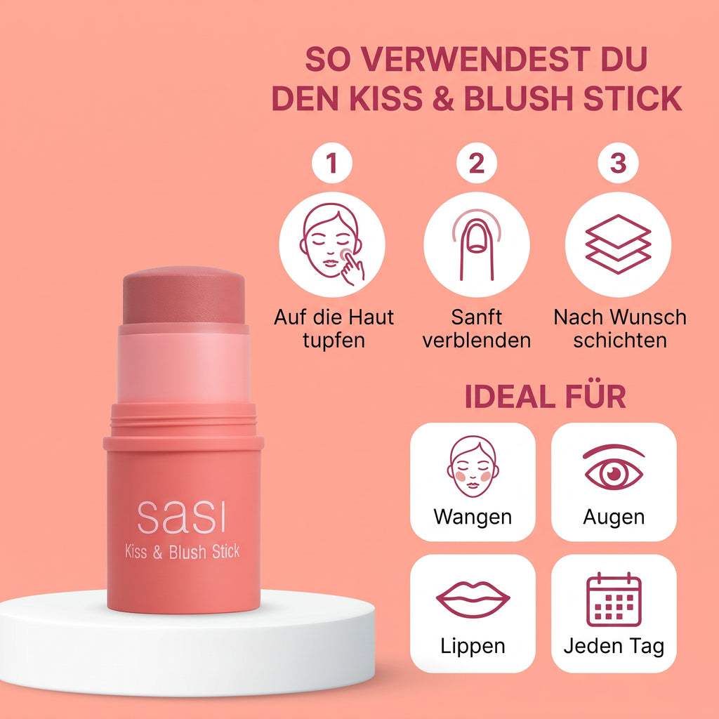 Sasi Kiss & Blush Stick 4 g | How to use