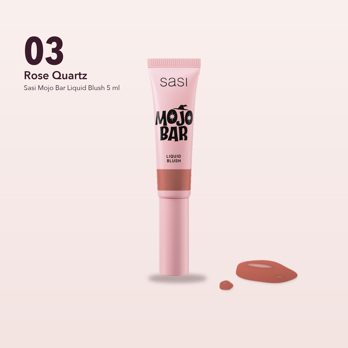 Sasi Mojo Bar Liquid Blush 5 ml | 03 Rose Quartz