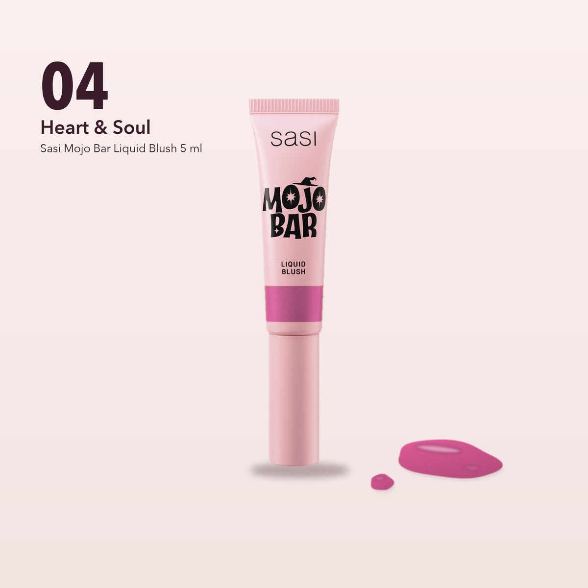 Sasi Mojo Bar Liquid Blush 5 ml | 04 Heart & Soul