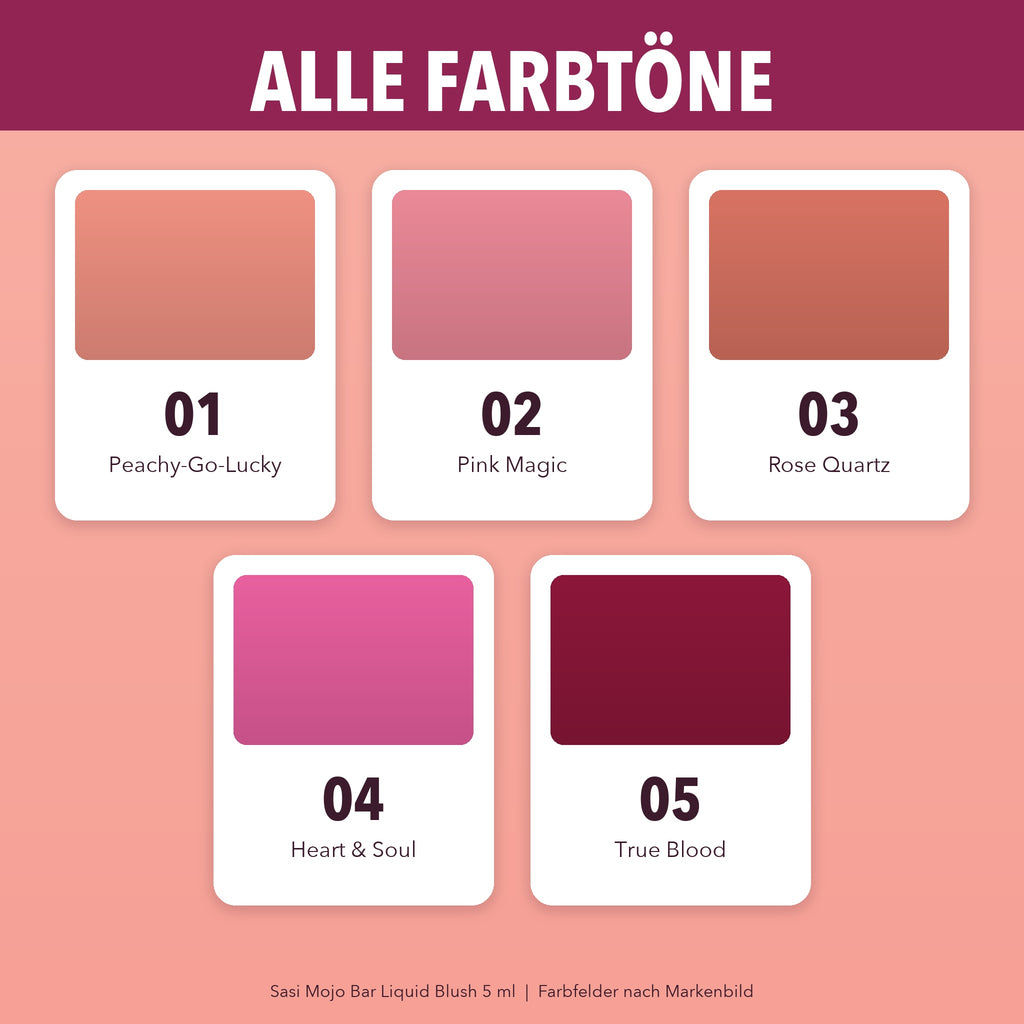 Sasi Mojo Bar Liquid Blush 5 ml | All shades