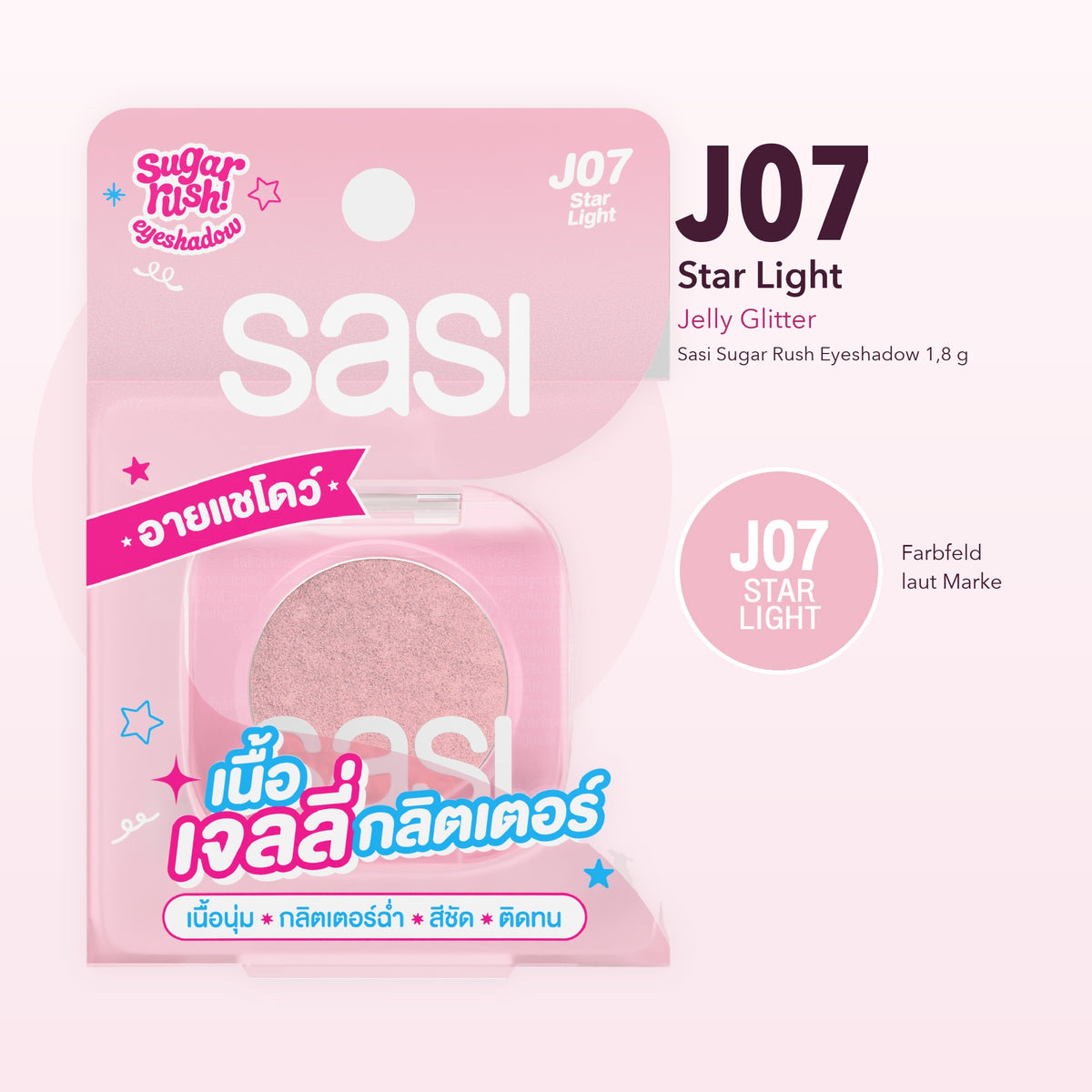 Sasi Sugar Rush Eyeshadow 1.8 g | J07 Star Light