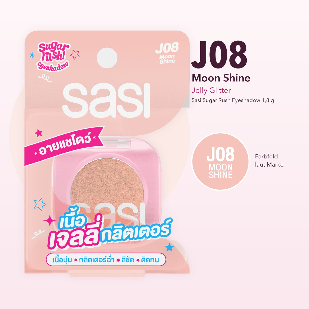 Sasi Sugar Rush Eyeshadow 1.8 g | J08 Moon Shine