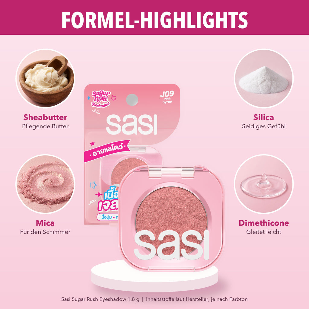 Sasi Sugar Rush Eyeshadow 1.8 g | Formula highlights
