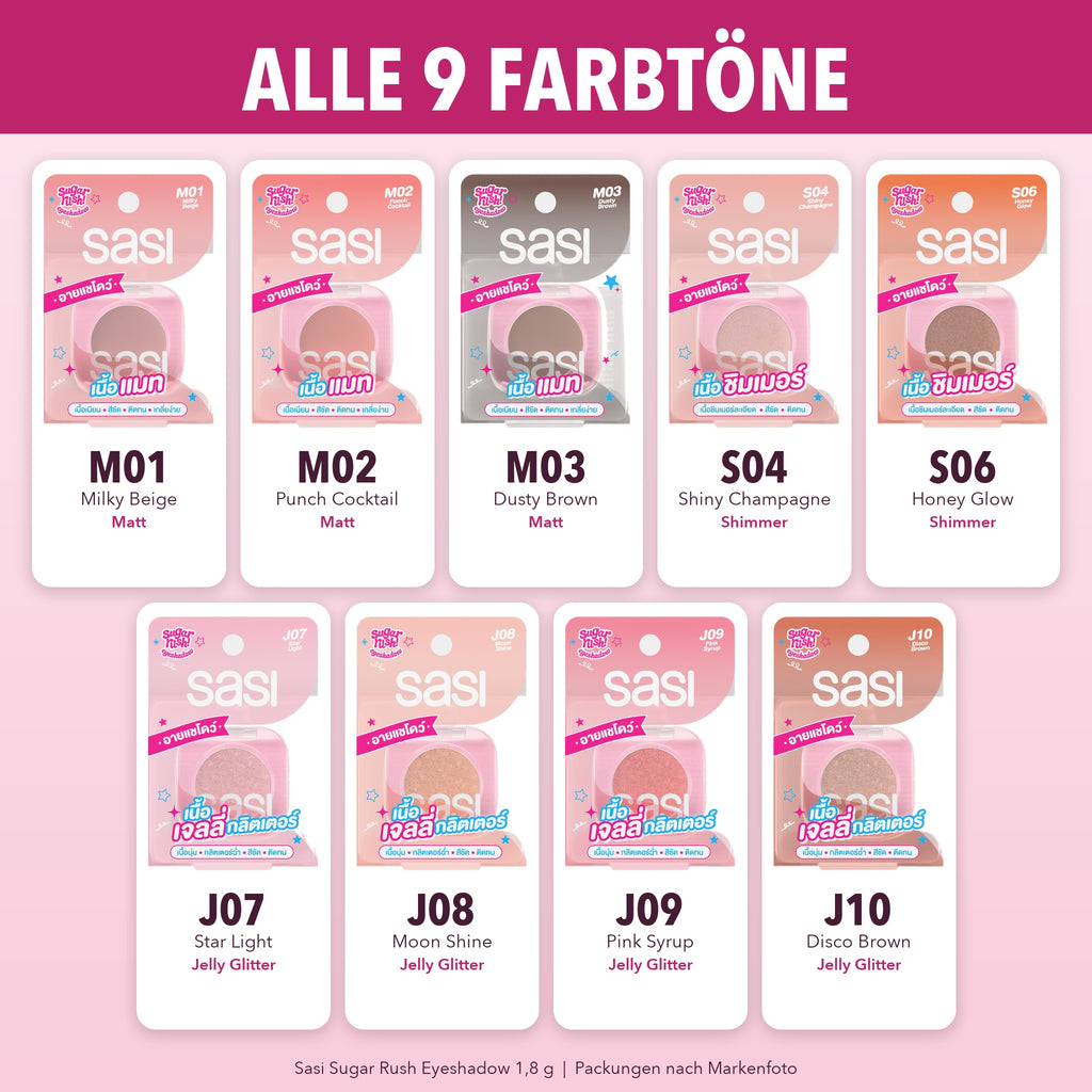 Sasi Sugar Rush Eyeshadow 1.8 g | All shades