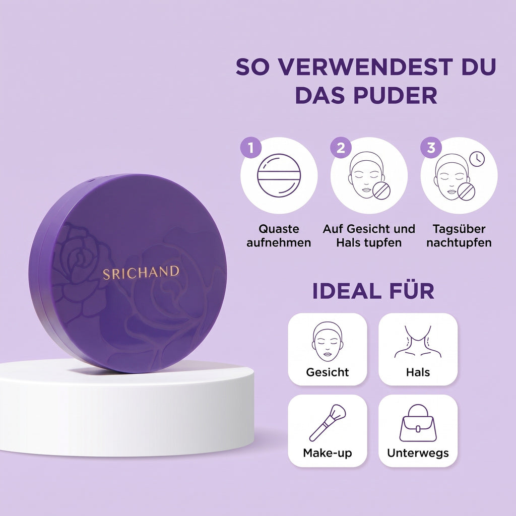 Srichand Bare to Perfect Translucent Compact Powder 9 g | How to use