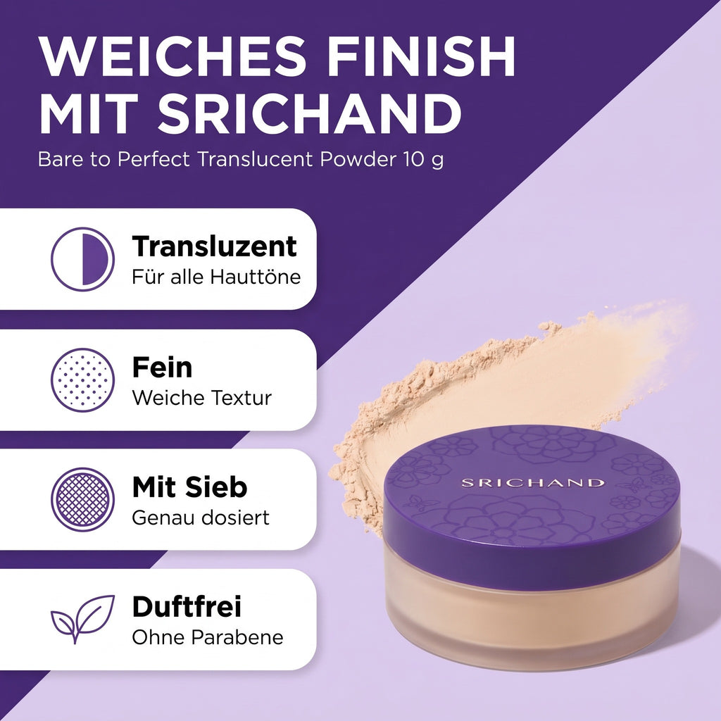 Srichand Bare to Perfect Translucent Powder 10 g | Benefits