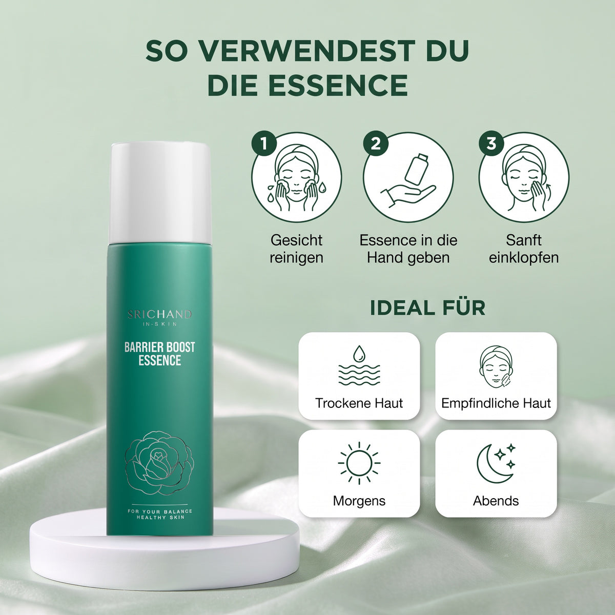 Srichand Barrier Boost Essence 150 ml | How to use