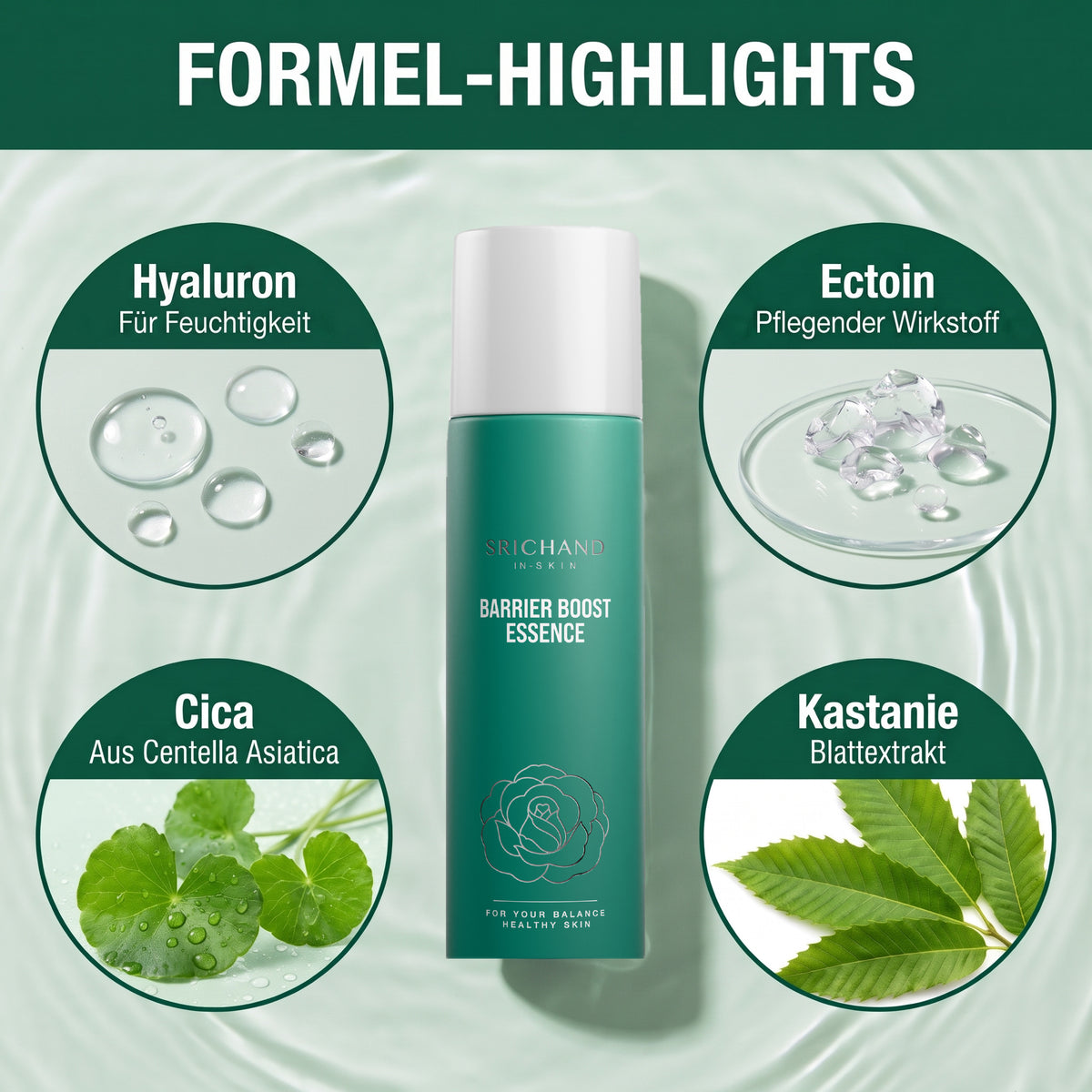Srichand Barrier Boost Essence 150 ml | Formula highlights